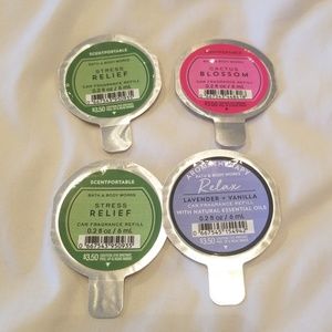 4 Bath and Body works Car scentportables